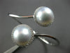 LARGE .51CT DIAMOND & AAA SOUTH SEA PEARL 18KT WHITE GOLD FLOWER BANGLE BRACELET