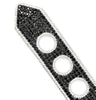 EXTRA LARGE 33.5CT WHITE & BLACK DIAMOND 18KT WHITE GOLD 3D BELT TENNIS BRACELET