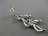 ESTATE LONG 1.08CT DIAMOND 18KT WHITE GOLD 3D MULTI LEAF ETOILE HANGING EARRINGS