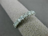 ESTATE .82CT DIAMOND 18K WHITE GOLD SEMI ETERNITY ROUND WEDDING ANNIVERSARY RING