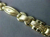 ESTATE WIDE 14KT YELLOW GOLD 3D CLASSIC OVAL CIRCULAR LINK BRACELET #23297