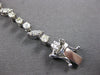 3.15CT DIAMOND 14KT WHITE GOLD 3D ROUND MULTI LEAF BY THE YARD TENNIS BRACELET