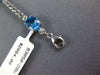 8.14CT DIAMOND & AAA BLUE TOPAZ 14KT WHITE GOLD 3D OVAL & ROUND TENNIS BRACELET