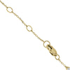 ESTATE 0.5CT DIAMOND 14KT YELLOW GOLD 3D CLASSIC ROUND BY THE YARD LOVE BRACELET