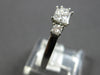 ESTATE .75CT DIAMOND 14KT WHITE GOLD 3D PRINCESS 3 STONE LUCIDA ENGAGEMENT RING