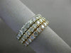 ESTATE LARGE 3.90CT DIAMOND 14K WHITE YELLOW & ROSE GOLD ETERNITY STACKABLE RING