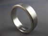 LARGE CLASSIC PLATINUM 7MM MATTE AND SHINY SOLID WEDDING ANNIVERSARY RING #28048