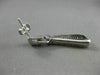 ESTATE .70CT DIAMOND 14KT WHITE GOLD 3D ELONGATED OPEN HEART HANGING EARRINGS
