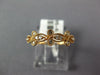 ESTATE .14CT DIAMOND 18KT ROSE GOLD 3D CLASSIC FILIGREE FLOWER FUNN RING
