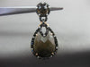ESTATE LARGE 1.14CT DIAMOND & TOPAZ 14KT ROSE GOLD MULTI SHAPE CLIP ON EARRINGS