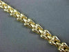 ESTATE WIDE 14KT YELLOW GOLD MATTE & SHINY TOOTH FAIRY BRACELET 6mm #23314