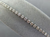 ESTATE 1.19CT DIAMOND 14KT WHITE GOLD 3D ROUND 2.5mm ADJUSTABLE TENNIS BRACELET