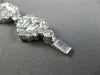 ESTATE LARGE 10.34CT ROUND BAGUETTE DIAMOND 18K WHITE GOLD HEART TENNIS BRACELET