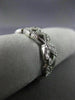 ESTATE .55CT DIAMOND 14K WHITE GOLD 3D FLOWER FILIGREE ETERNITY ANNIVERSARY RING