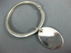 ESTATE TIFFANY & CO. 925 SILVER CLASSIC ROUND & OVAL ENGRAVEABLE KEYCHAIN #22927