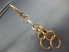 LARGE .17CT DIAMOND 18KT 2 TONE GOLD 3D MATTE & SHINY LEVERBACK HANGING EARRINGS