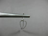 ESTATE .60CT DIAMOND 18KT WHITE GOLD 3D HANDCRAFTED OPEN LEAF HANGING EARRINGS