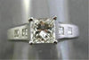 ESTATE LUCIDA 1.0CT DIAMOND JEFF COOPER PLATINUM ENGAGEMENT RING AMAZING! #1165