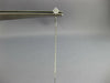 LONG .14CT DIAMOND 14KT WHITE GOLD 3D GEOMETRICAL CAHIN BAR FUN HANGING EARRINGS