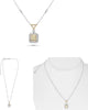 .99CT WHITE & FANCY YELLOW DIAMOND 18KT 2 TONE GOLD 3D CUSHION & ROUND NECKLACE