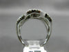 ESTATE EXTRA LARGE 2.03CT DIAMOND 18KT WHITE GOLD 3D MULTI LEAF ANNIVERSARY RING