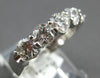 LARGE 1.33CT DIAMOND 14KT WHITE GOLD 3D CLASSIC 5 STONE WEDDING ANNIVERSARY RING
