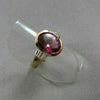 ANTIQUE WIDE 3.34CT DIAMOND & AAA PINK TOURMALINE 14KT YELLOW GOLD COCKTAIL RING
