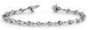 ESTATE 1.0CT DIAMOND 14K WHITE GOLD 3D CLASSIC ROUND BY THE YARD TENNIS BRACELET