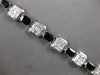 EXTRA LARGE 14.84CT DIAMOND & AAA SAPPHIRE 18KT WHITE GOLD 3D INVISIBLE BRACELET