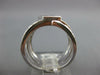 LARGE 1.52CT DIAMOND & AAA RUBY 14K WHITE GOLD 3D PRINCESS CRISS CROSS LOVE RING