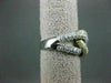ESTATE WIDE 1.95CTW MULTI COLOR DIAMONDS 14KT W&Y GOLD INFINITY RING STUNNING!!