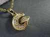 ESTATE SMALL .16CT DIAMOND 14KT YELLOW GOLD FLOATING PENDANT & CHAIN #22292