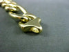ESTATE 14K WHITE & YELLOW GOLD 3D SOLID BLACK ONYX STRIATED CROSS PENDANT #24846