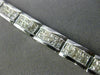 ESTATE WIDE & LONG 1.35CT DIAMOND 18KT WHITE GOLD ETOILE LOVE TENNIS BRACELET