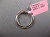 .55CT DIAMOND 14KT WHITE GOLD 3D CLASSIC CIRCLE OF LIFE LOVE FLOATING PENDANT