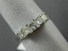 ESTATE .80CT DIAMOND 14KT WHITE GOLD 3D 5 STONE PRINCESS WEDDING ENGAGEMENT RING