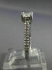 ESTATE .66CT ROUND & PRINCESS DIAMOND 14KT WHITE GOLD SOLITAIRE ENGAGEMENT RING