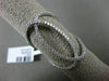 ESTATE MASSIVE .71CT DIAMOND 18KT WHITE GOLD 3D OVAL INFINITY HOOP LOVE FUN RING