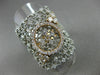 ESTATE LARGE 1.52CT DIAMOND 18KT WHITE & ROSE GOLD FLEXIBLE CIRCLE OF LIFE RING