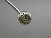 ESTATE .50CT DIAMOND 14KT WHITE GOLD 3D CIRCULAR FILIGREE LOVE BANGLE BRACELET