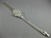 ANTIQUE HAMILTON 1.15CT OLD MINE DIAMOND 14KT WHITE GOLD WATCH BRACELET #17253