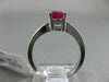 1.28CT DIAMOND & AAA RUBY 14KT WHITE GOLD 3D CLASSIC OVAL ENGAGEMENT RING #1998