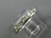 ESTATE .49CT DIAMOND 14KT WHITE GOLD 3D CLASSIC 7 STONE WEDDING ANNIVERSARY RING