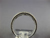 ESTATE .29CT DIAMOND 18KT WHITE GOLD 3D MULTI ROW PAVE BEADED ANNIVERSARY RING