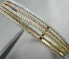 ANTIQUE WIDE 1.79CTW DIAMOND 18K TRI COLOR GOLD MULTI ROW BANGLE ONE OF A KIND!!