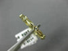 ESTATE .12CT DIAMOND 14K YELLOW GOLD ETOILE BEZEL LEAF ETERNITY ANNIVERSARY RING