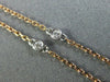 1.54CT WHITE & PINK DIAMOND 18K WHITE & ROSE GOLD 3D BY THE YARD FLOWER NECKLACE