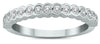 .37CT DIAMOND 14KT WHITE GOLD ROUND CLASSIC BEZEL SEMI ETERNITY ANNIVERSARY RING