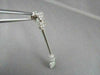 ANTIQUE LONG 1.77CT ROUND DIAMOND 14KT GOLD DROP HANGING EARRINGS ONE OF A KIND