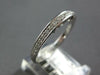 ESTATE .22CT DIAMOND 14KT WHITE GOLD 3D PAVE FILIGREE MILGRAIN ANNIVERSARY RING